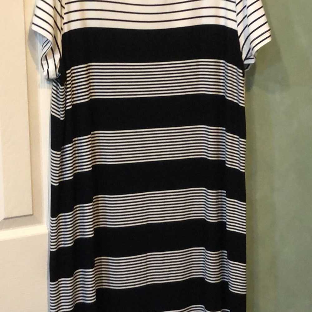 Calvin Klein NWOT dress, black/white, Size 0X - image 3