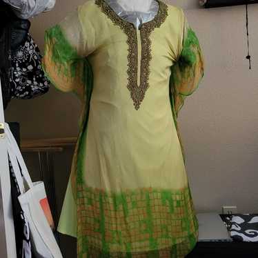 Light Green Chiffon Na Kaftan - image 1