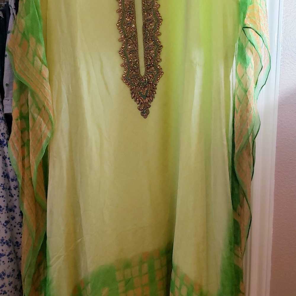 Light Green Chiffon Na Kaftan - image 3