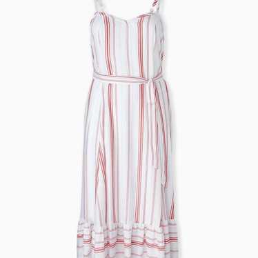 Torrid red and white striped maxi dress