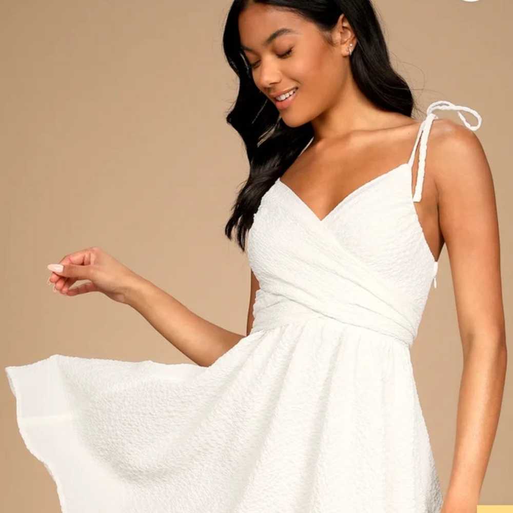 Lulus White Skater Dress - image 1