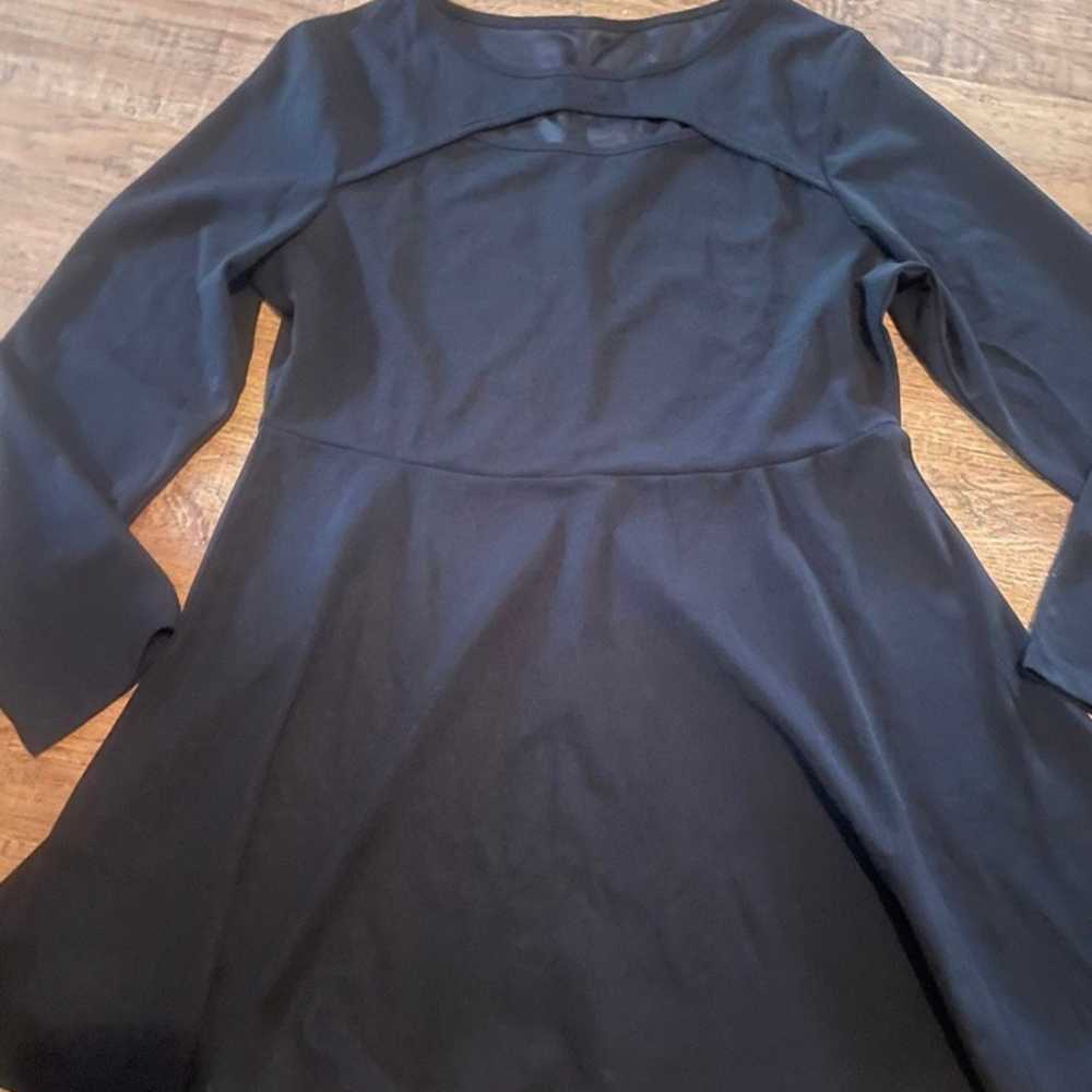 Little black dress peephole LBD 2X NEW long sleev… - image 5
