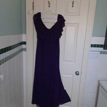 Dark purple bridesmaid dress