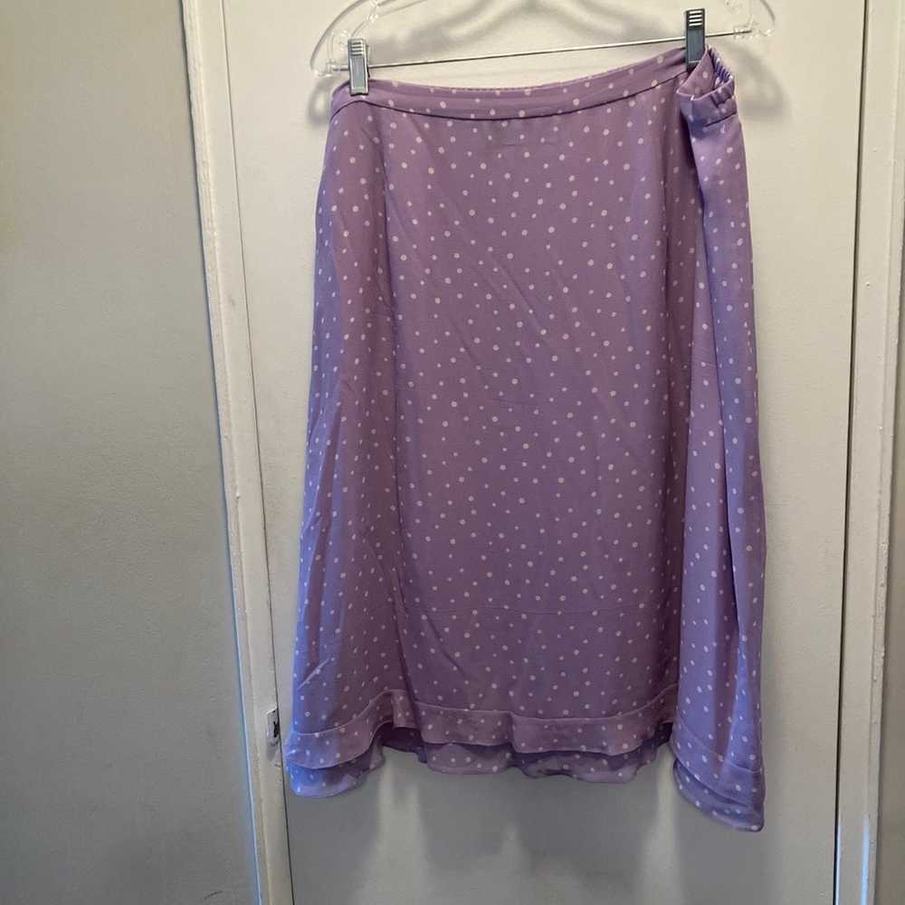 Lovely Vintage Two Piece Lavender 100% Silk Dress… - image 3