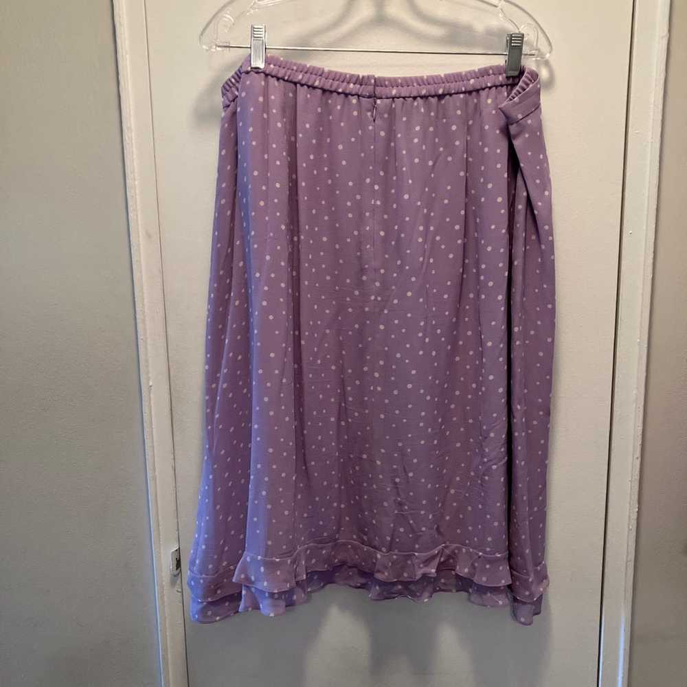 Lovely Vintage Two Piece Lavender 100% Silk Dress… - image 4