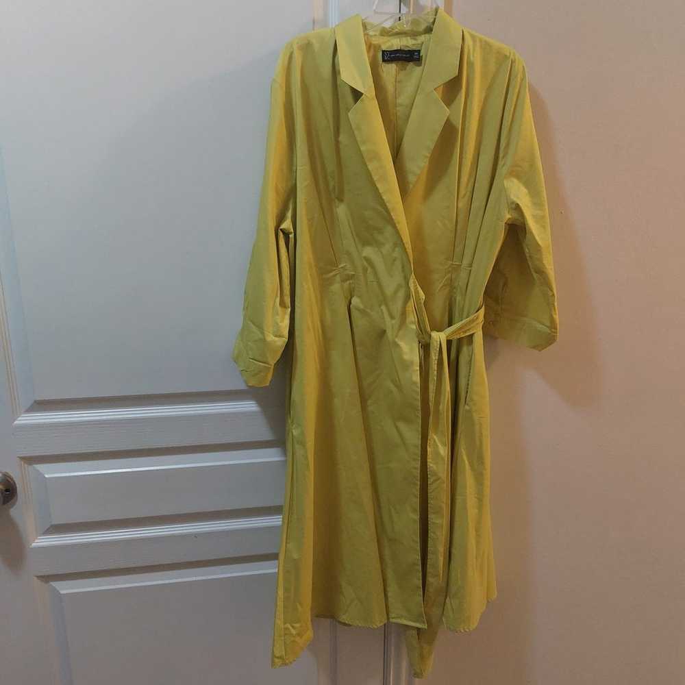 New York and Company Women's  Yellow Wrap Collare… - image 10