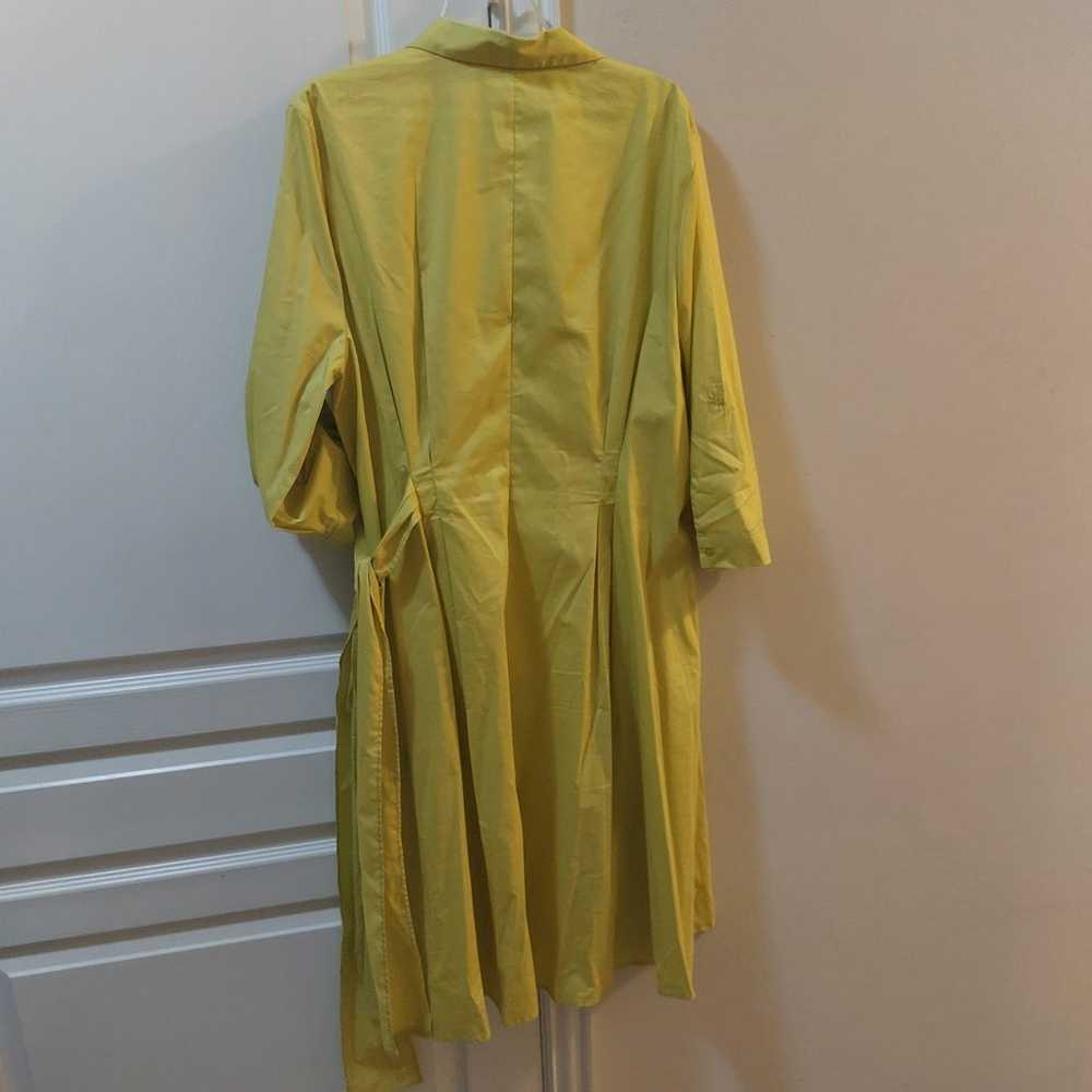 New York and Company Women's  Yellow Wrap Collare… - image 5