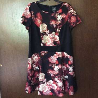 Adriana Papell Floral Dress