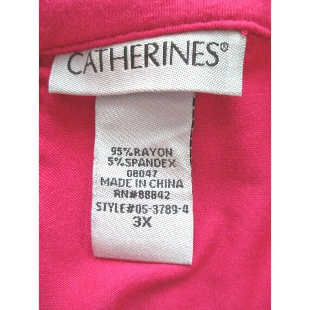 Catherines Plus Size 3X fuchsia rayon/spandex sle… - image 11