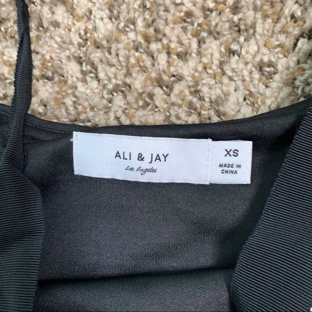 Ali & Jay Striped Sequin Mini Sheath Dress XS - image 5