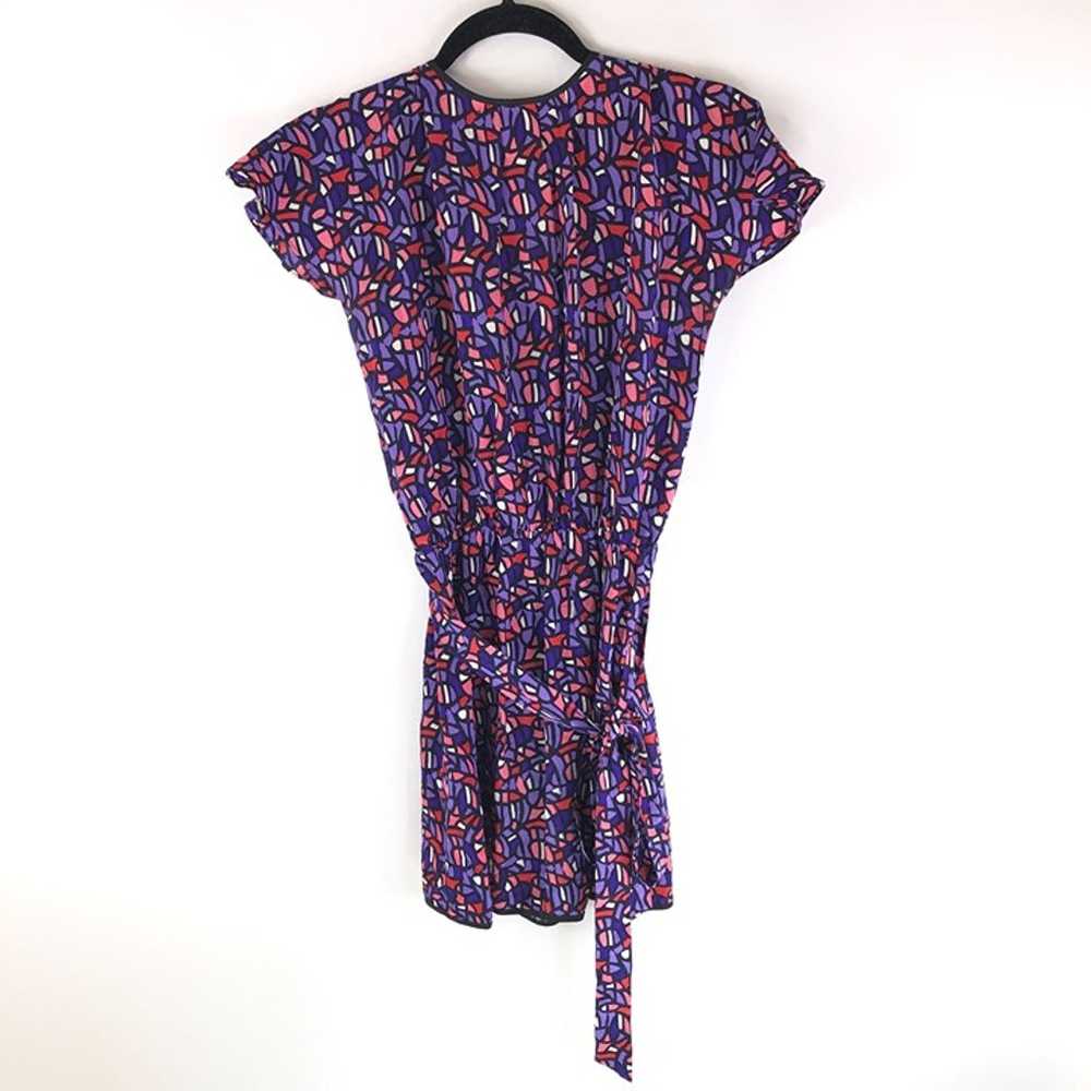 Yumi Kim Womens Mini Faux Wrap Dress Silk Geometr… - image 2