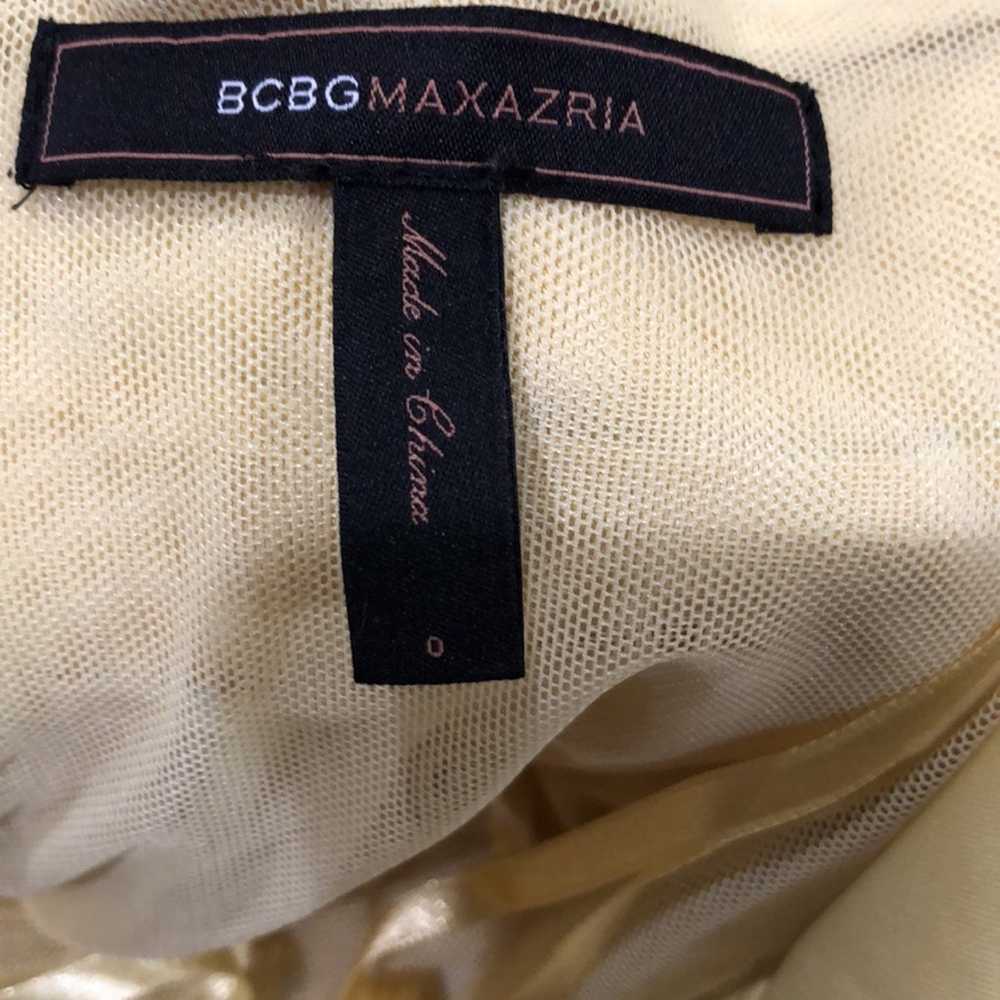 BCBGMAXAZRIA Cocktail Dress Size 0 Pastel Yellow … - image 7