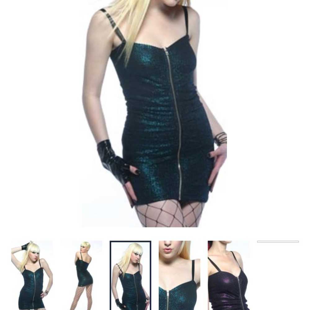 Lip Service Starf*cker Fishnet Mini Dress - Size … - image 2