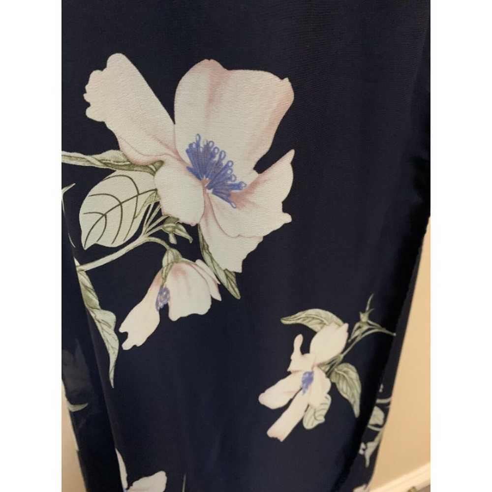 Lulus floral wrap Navy maxi dress Medium Strappy … - image 5