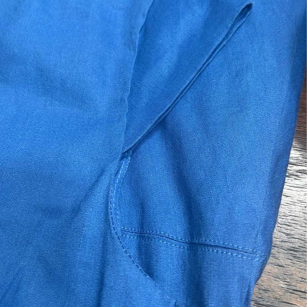 Antonio melani sz 6 linen blend Blue knee length … - image 6
