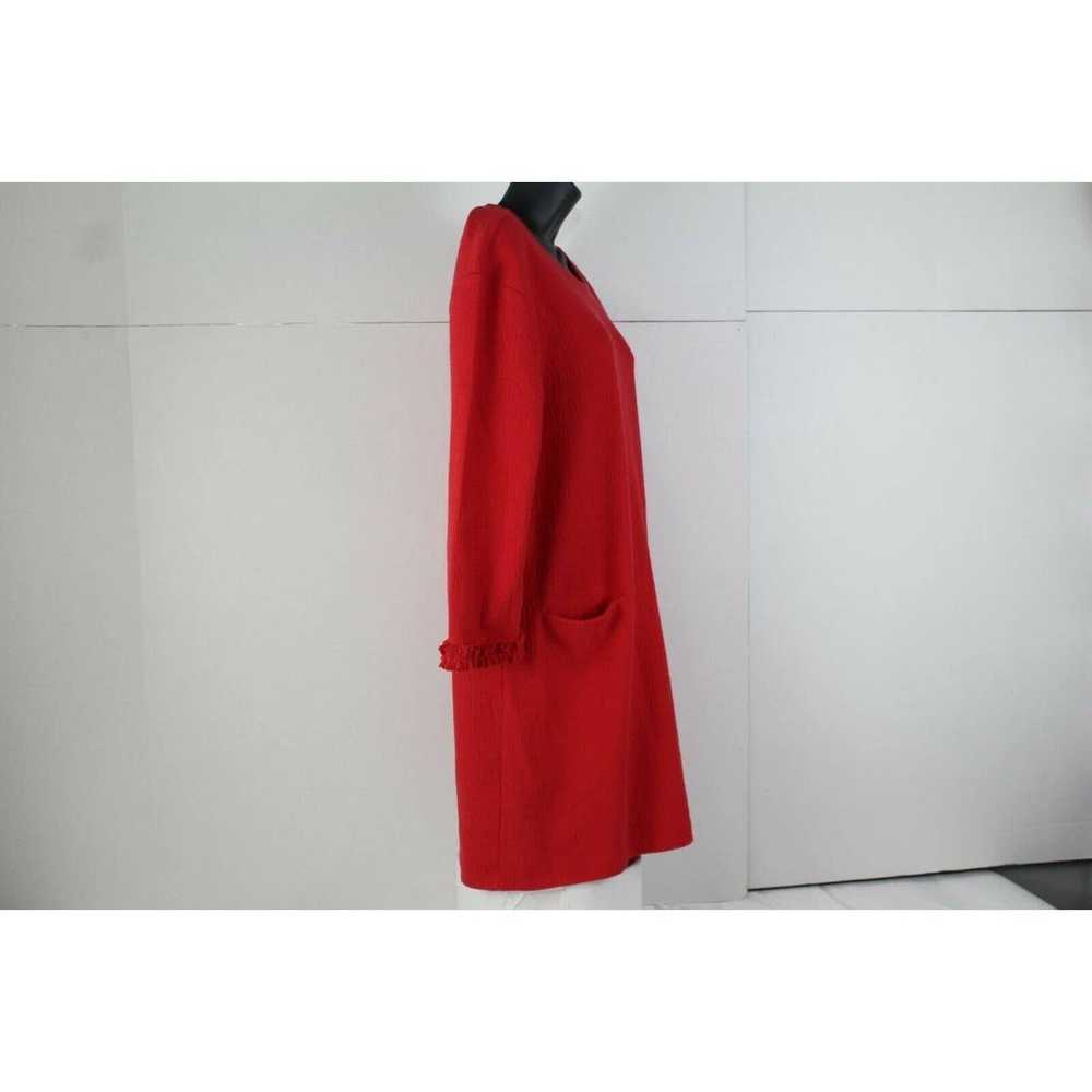 Tabitha Webb Womens Red Shift Dress Size Medium 3… - image 3