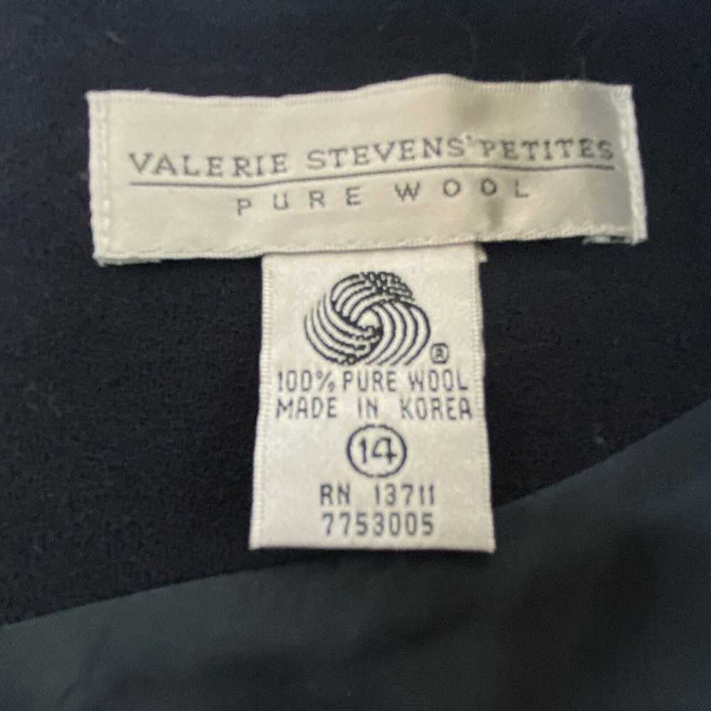 VALERIE STEVENS Petites Dress 100% Pure Wool Shor… - image 11