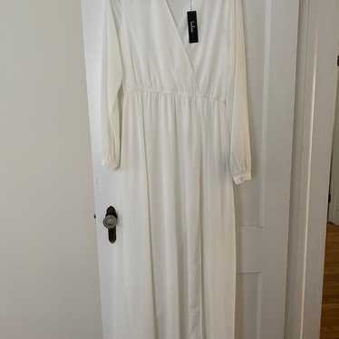 Lulu’s Long Sleeve Maxi Wedding Dress - image 1
