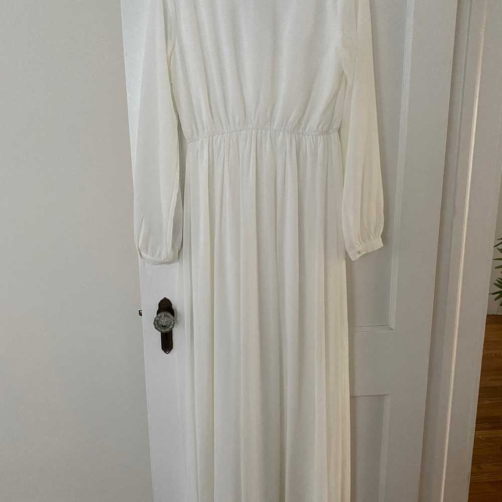 Lulu’s Long Sleeve Maxi Wedding Dress - image 4