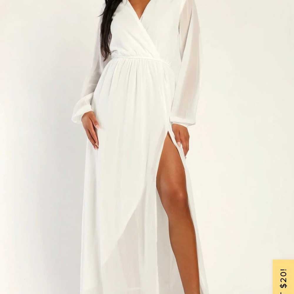 Lulu’s Long Sleeve Maxi Wedding Dress - image 5