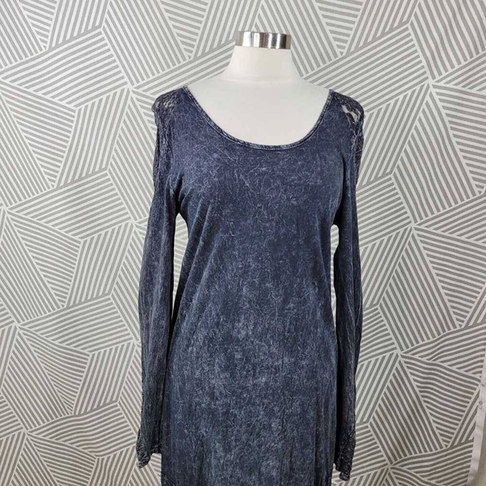 Gimmicks by BKE Gray Lace bottom Maxi Dress size … - image 4