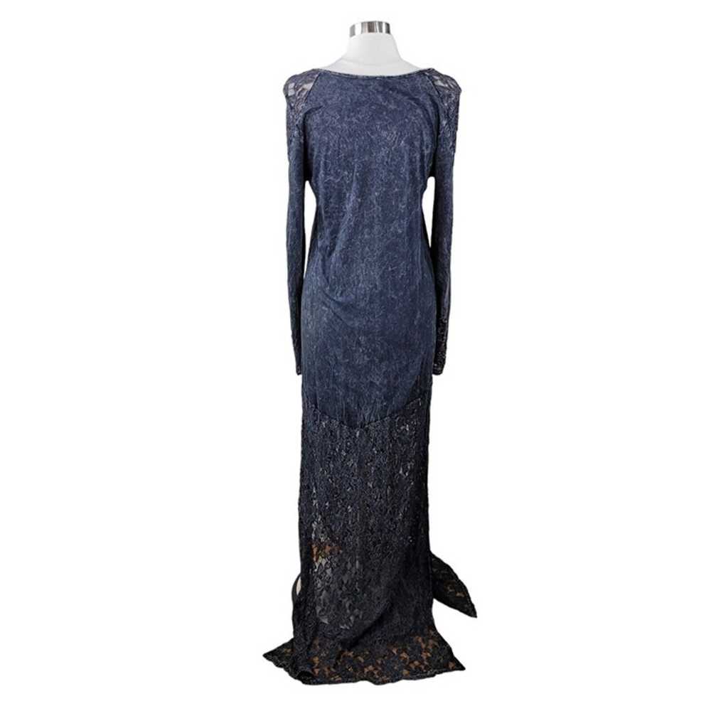 Gimmicks by BKE Gray Lace bottom Maxi Dress size … - image 8