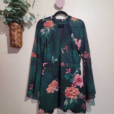 Marciano Green Floral Dress - image 1