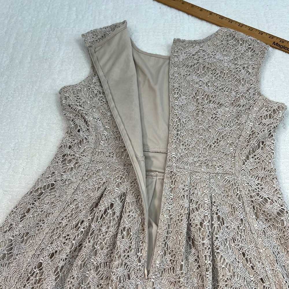 London Times crochet lined sleeveless dress size … - image 10