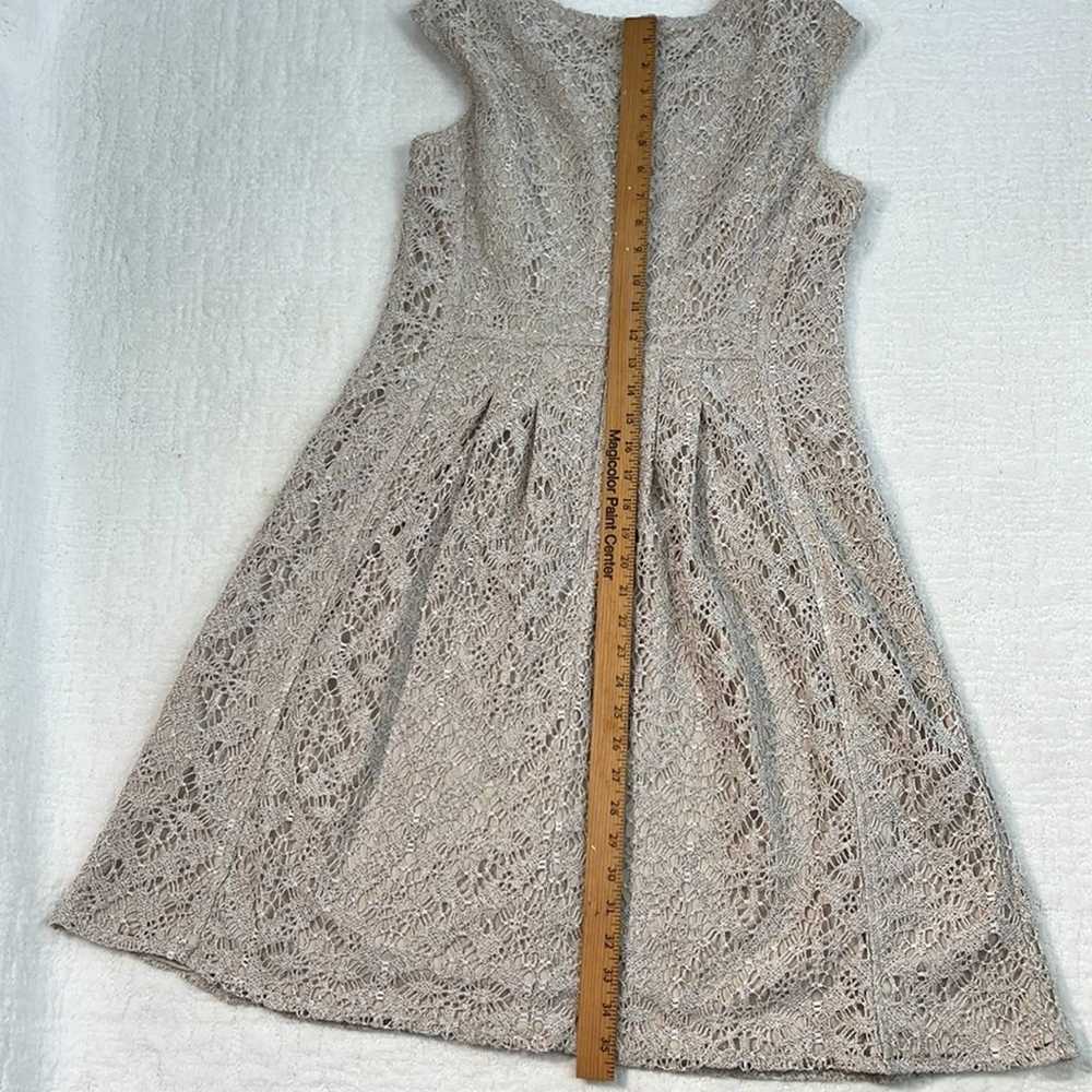 London Times crochet lined sleeveless dress size … - image 6