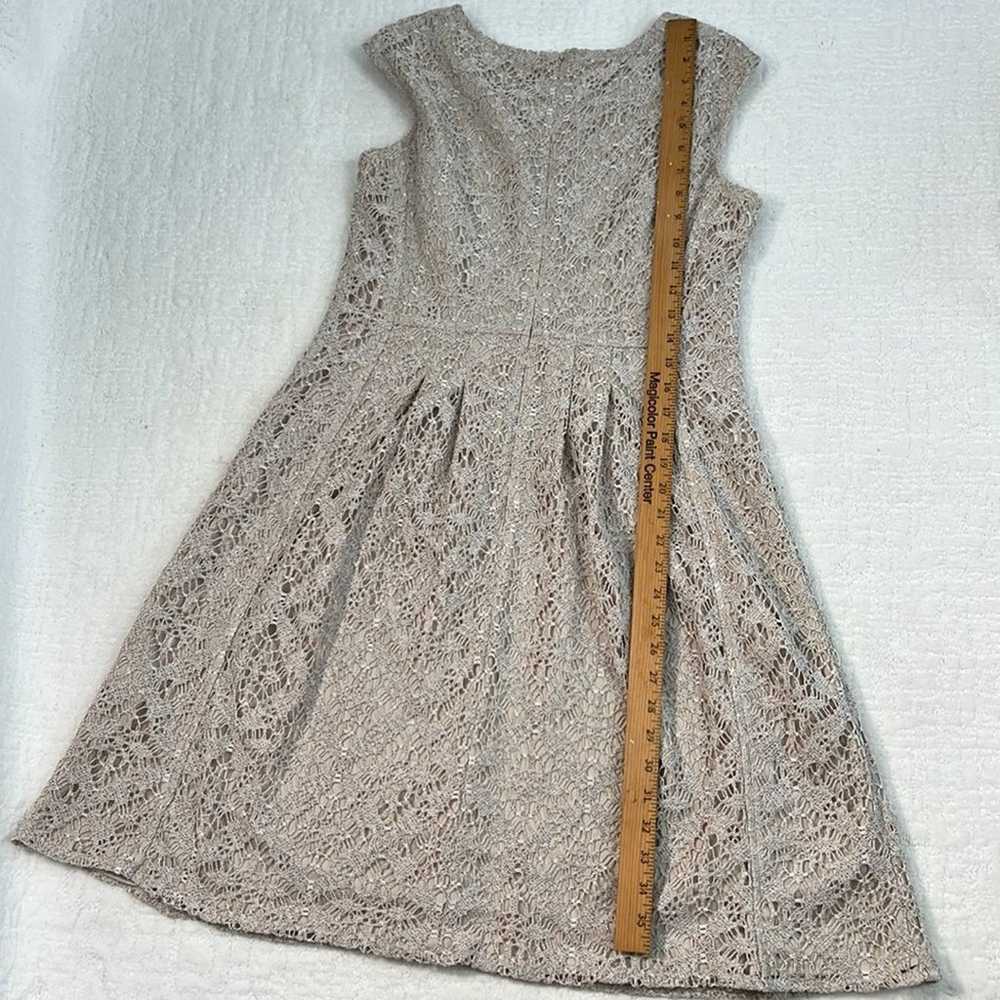 London Times crochet lined sleeveless dress size … - image 7