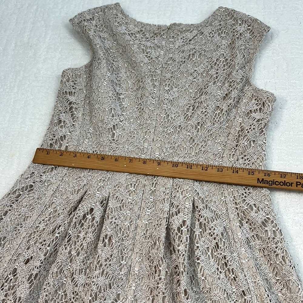 London Times crochet lined sleeveless dress size … - image 8