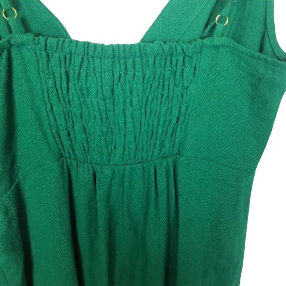 Ark & Co Anthropologie Womens L Green Linen Blend… - image 7