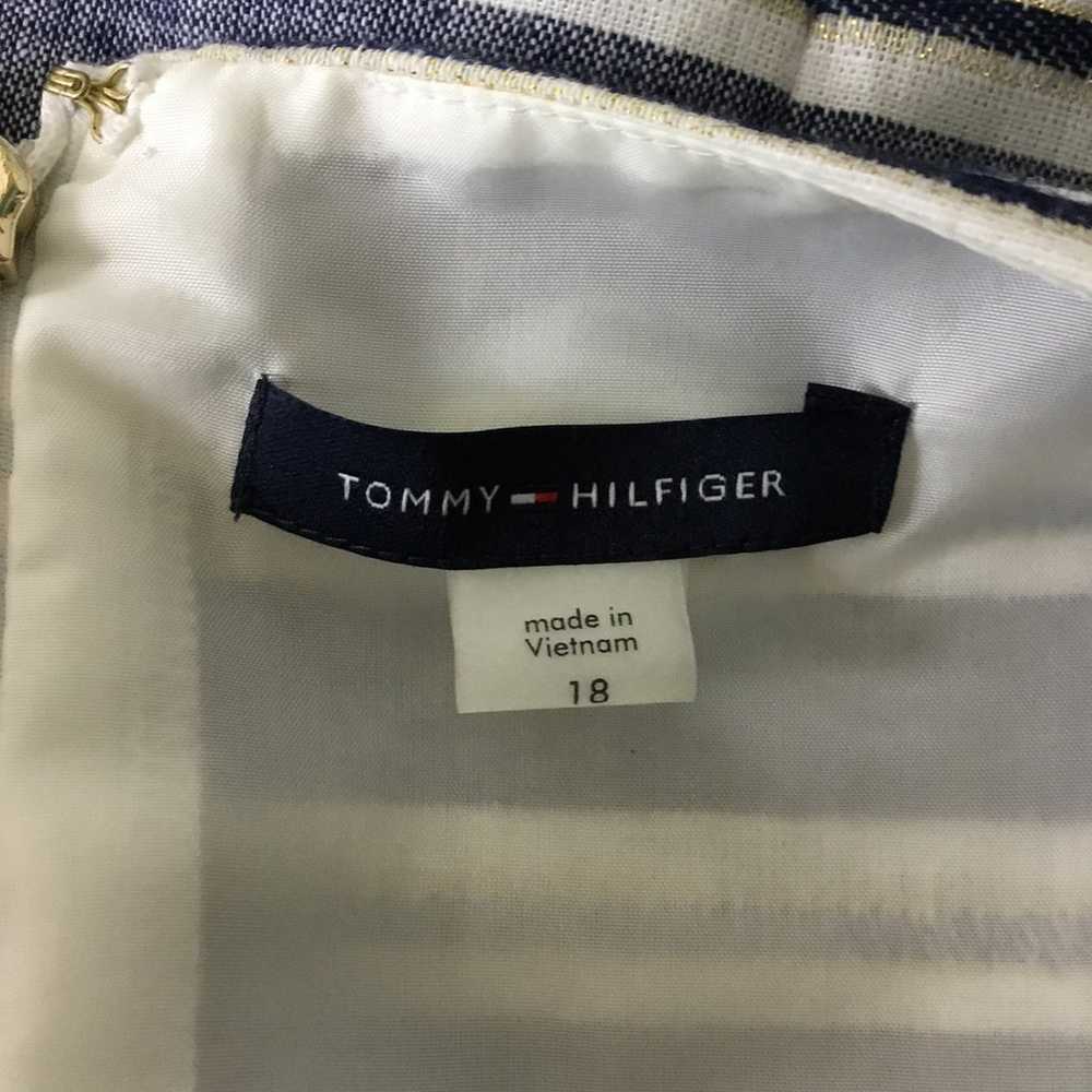 Tommy Hilfiger Women’s Dress Size 18 Grey /Blue/G… - image 10