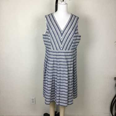 Tommy Hilfiger Women’s Dress Size 18 Grey /Blue/G… - image 1