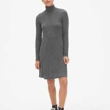 Gap Turtleneck Gray Tunic Soft Dress Size XL Rayo… - image 1