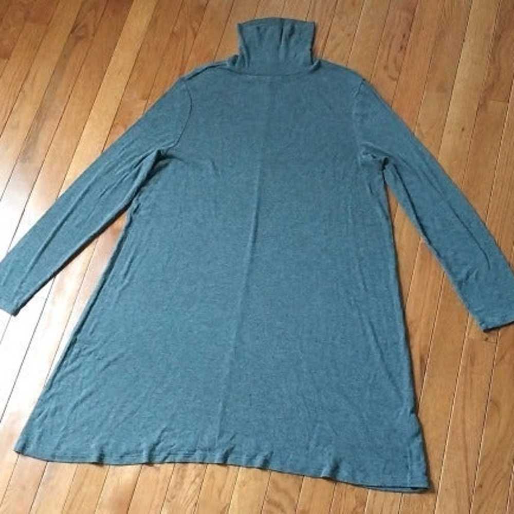 Gap Turtleneck Gray Tunic Soft Dress Size XL Rayo… - image 3