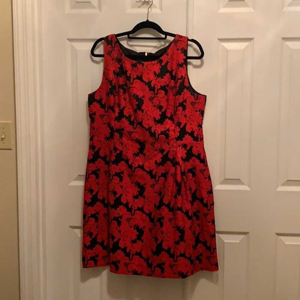 Red and black holiday dress - image 2