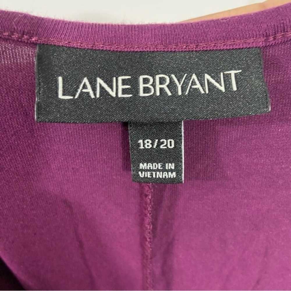 Lane Bryant Plus Size Maroon Lace Detail Sheath M… - image 3