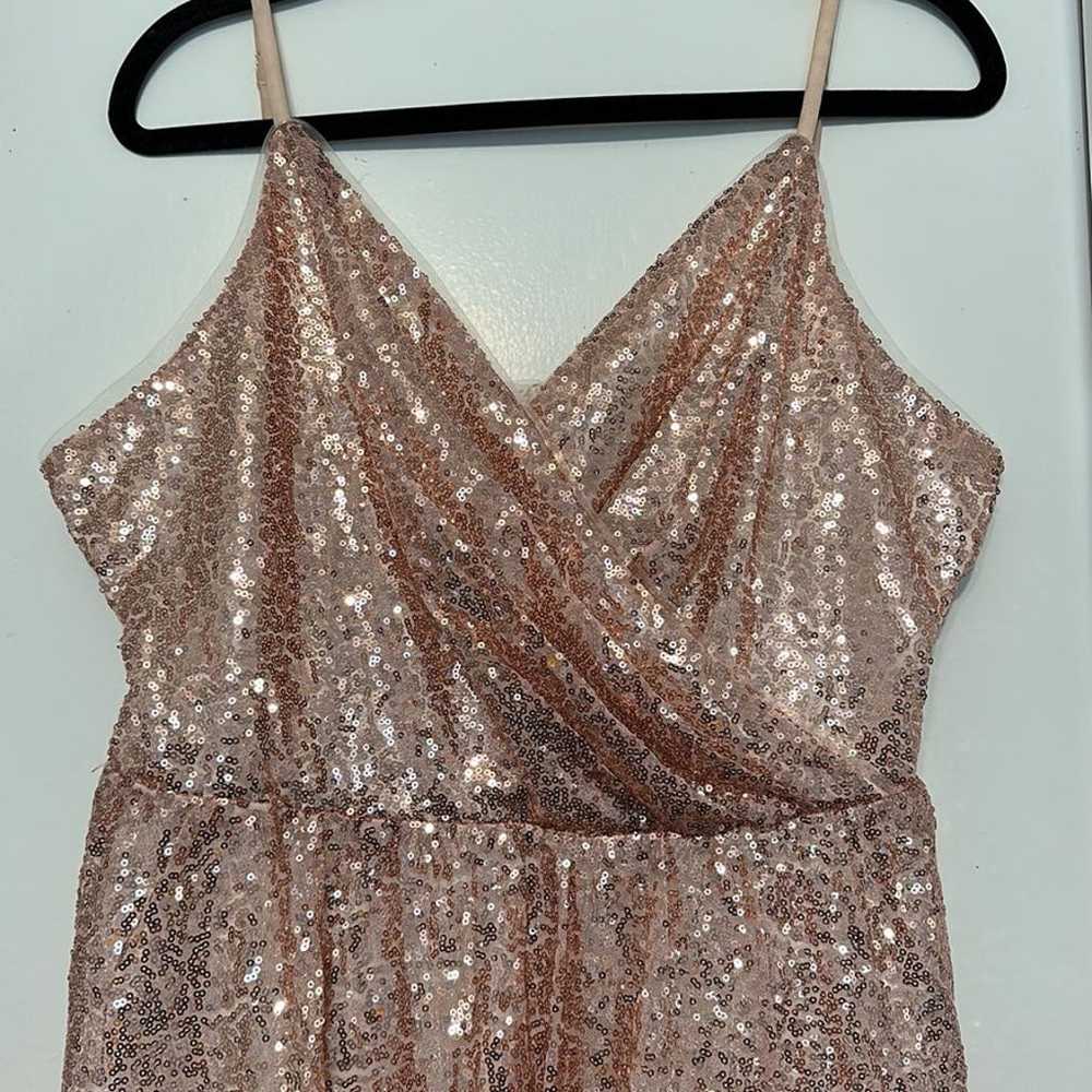 Grace Karin Pink Sequin Spaghetti Strap Cocktail … - image 2