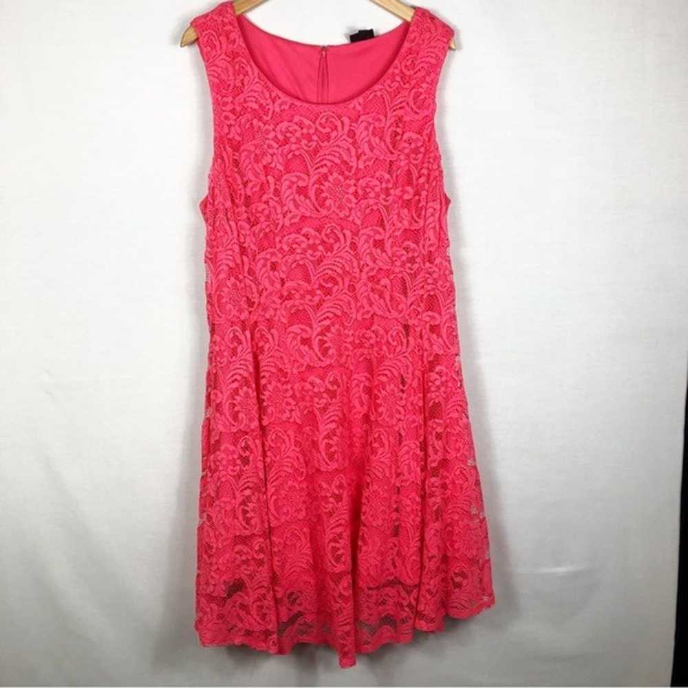 Torrid Sleeveless Lace Fit Flare Mini Dress | Cor… - image 3