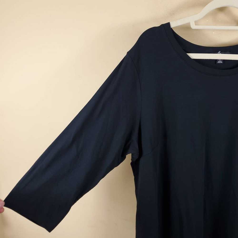 Ellos 3/4 Sleeve Knit Maxi Dress in Black Size 22… - image 5