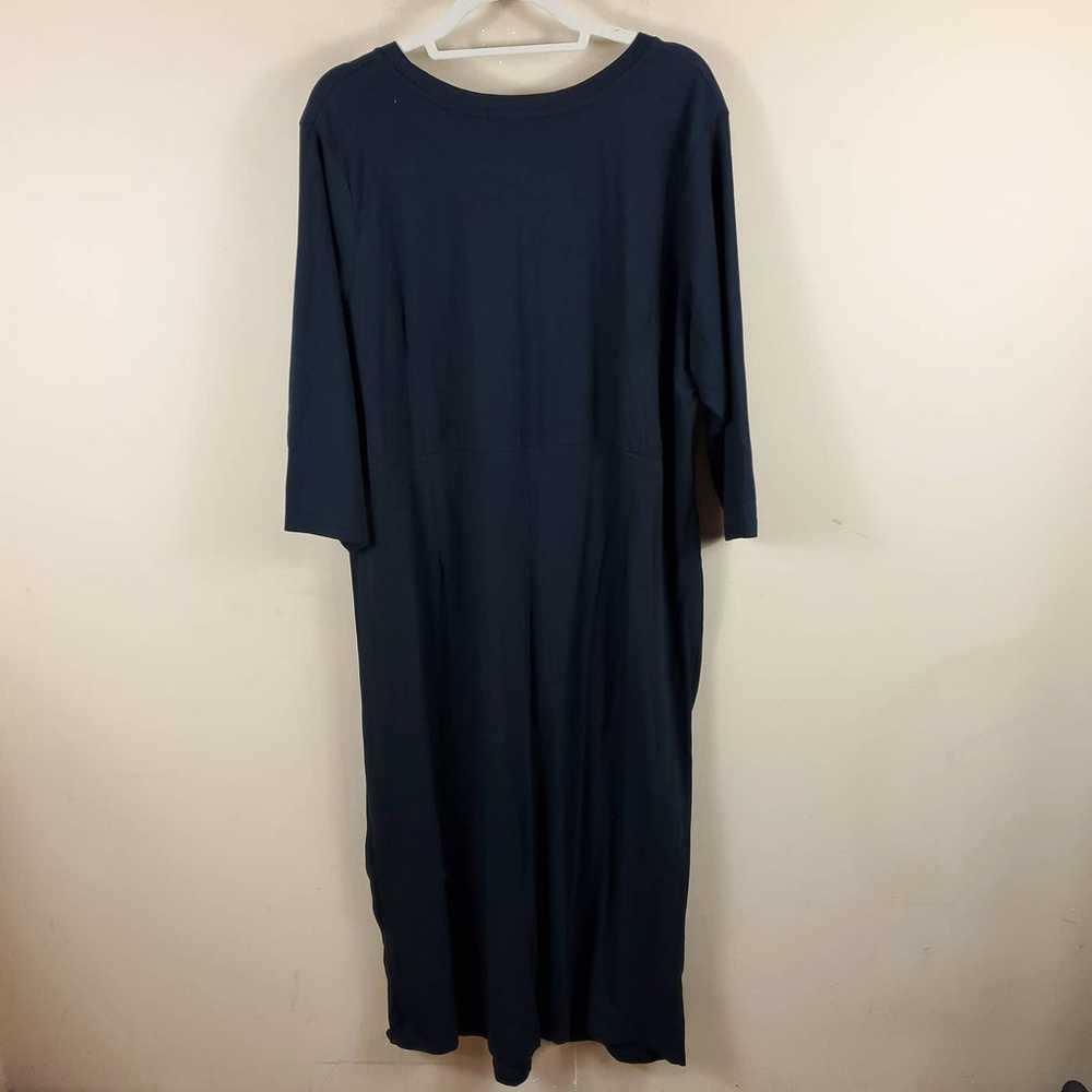 Ellos 3/4 Sleeve Knit Maxi Dress in Black Size 22… - image 6