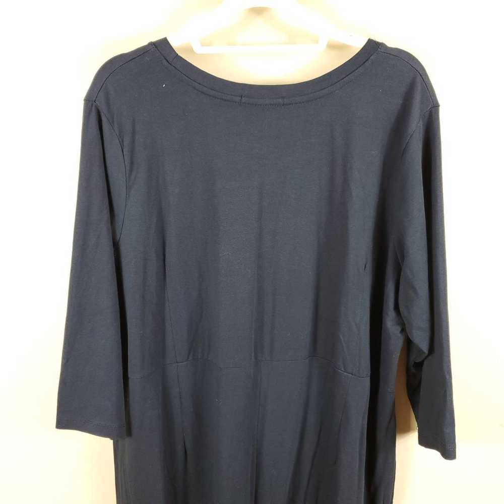 Ellos 3/4 Sleeve Knit Maxi Dress in Black Size 22… - image 7