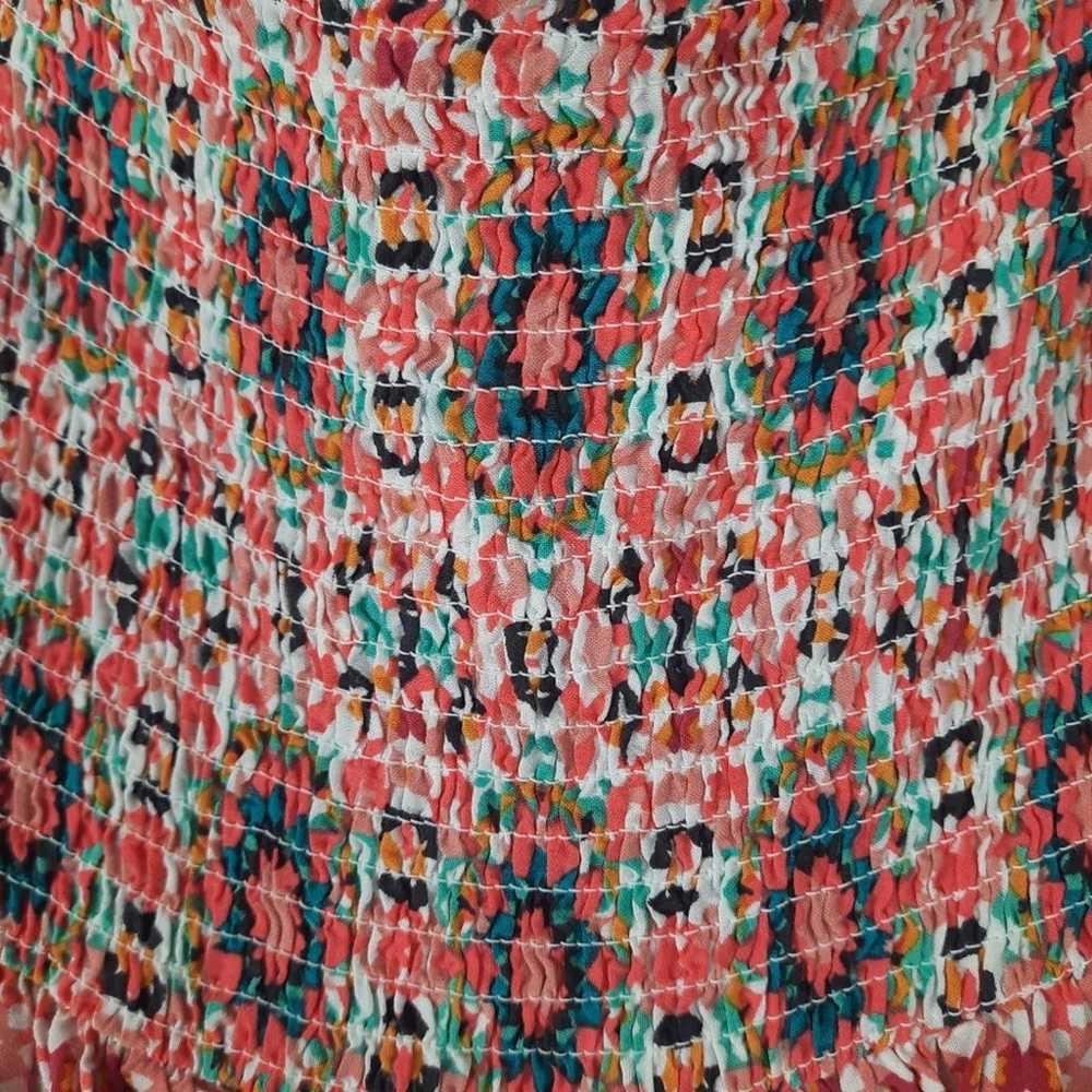 Torrid Mosaic Print Smocked Off The Shoulder Dres… - image 7
