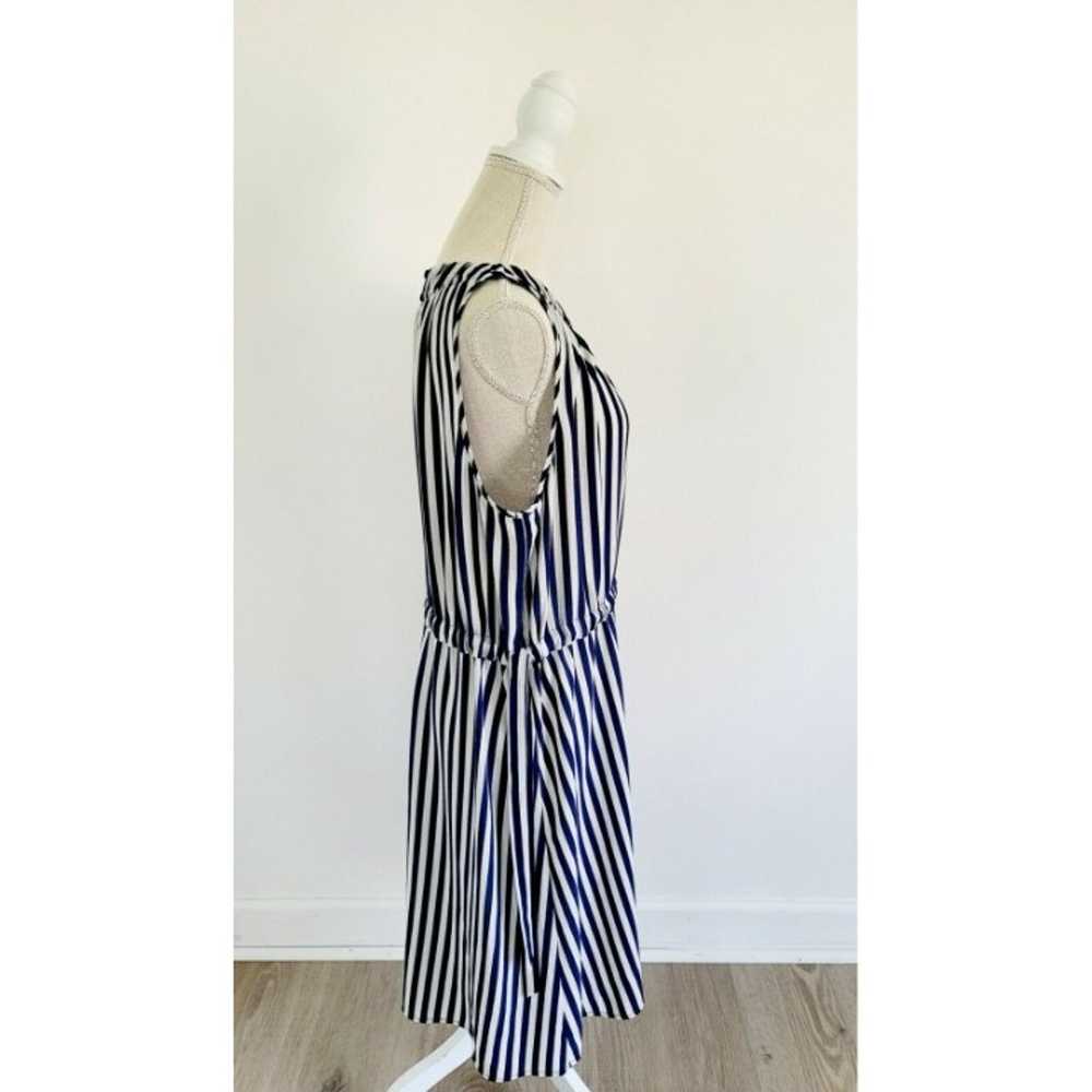 Juicy Couture Striped Navy Blue White Sleeveless … - image 4