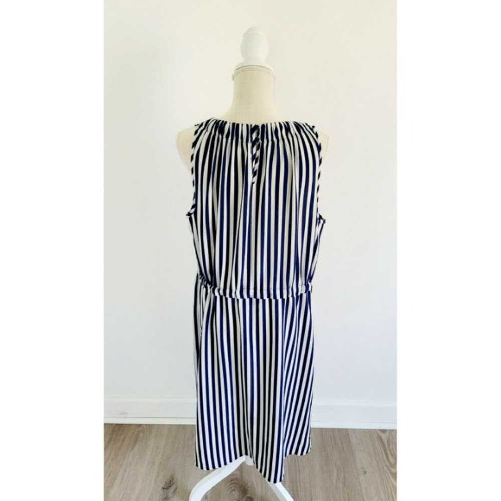 Juicy Couture Striped Navy Blue White Sleeveless … - image 7
