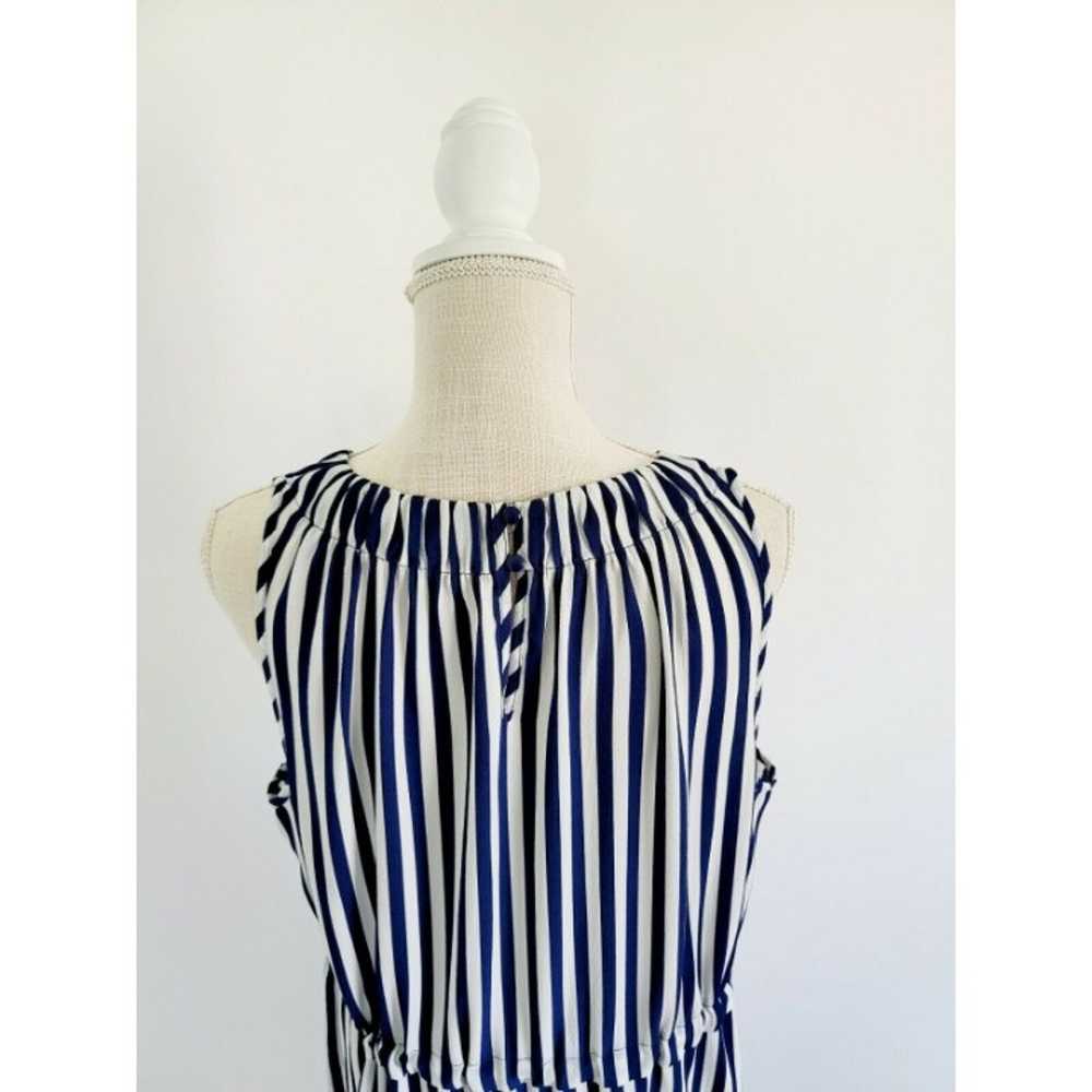 Juicy Couture Striped Navy Blue White Sleeveless … - image 8