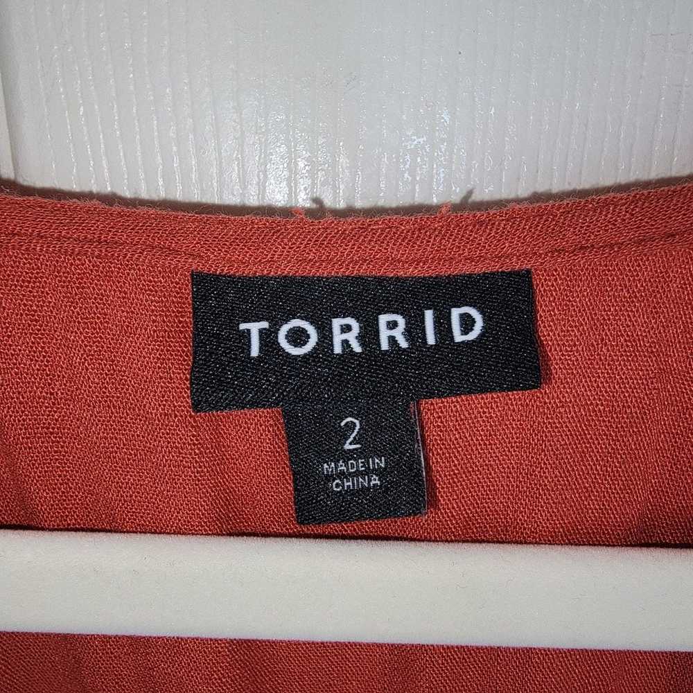 Torrid Midi Swiss Dot Surplus Tadori Spice Dress … - image 8