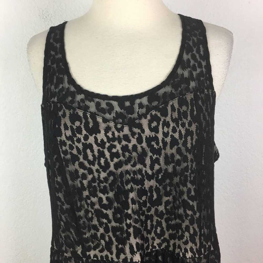 Lane Bryant Black Lace leopard Print Dress 20 - image 2