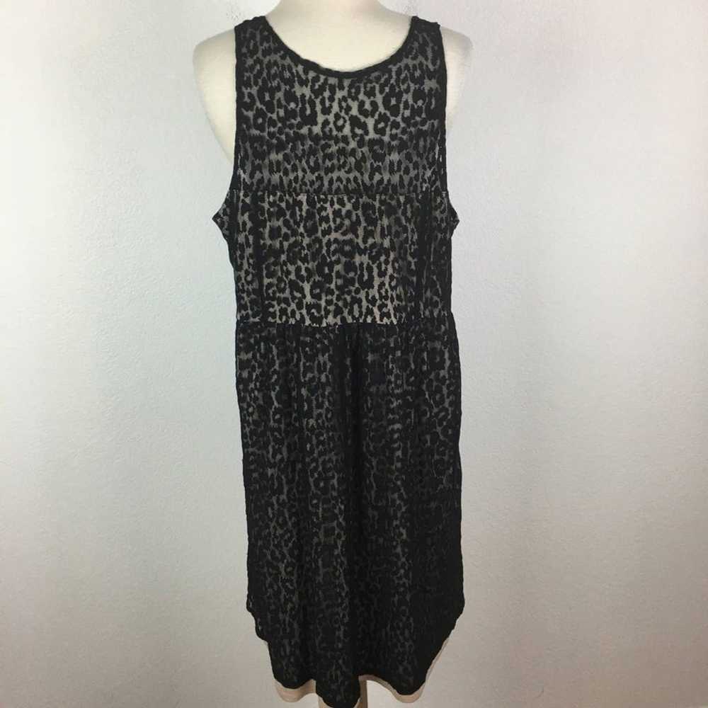 Lane Bryant Black Lace leopard Print Dress 20 - image 4